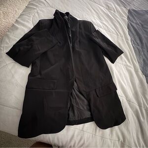 Boohoo Charcoal Longline blazer